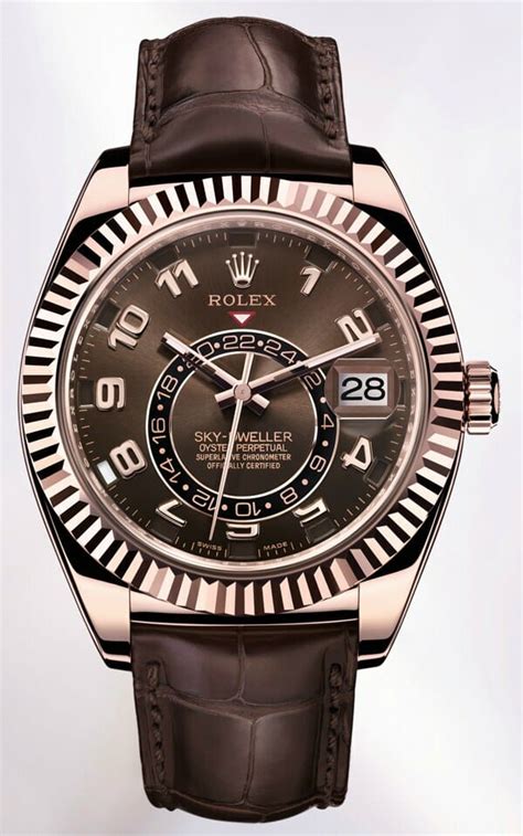 rolex skydweller leather strap
